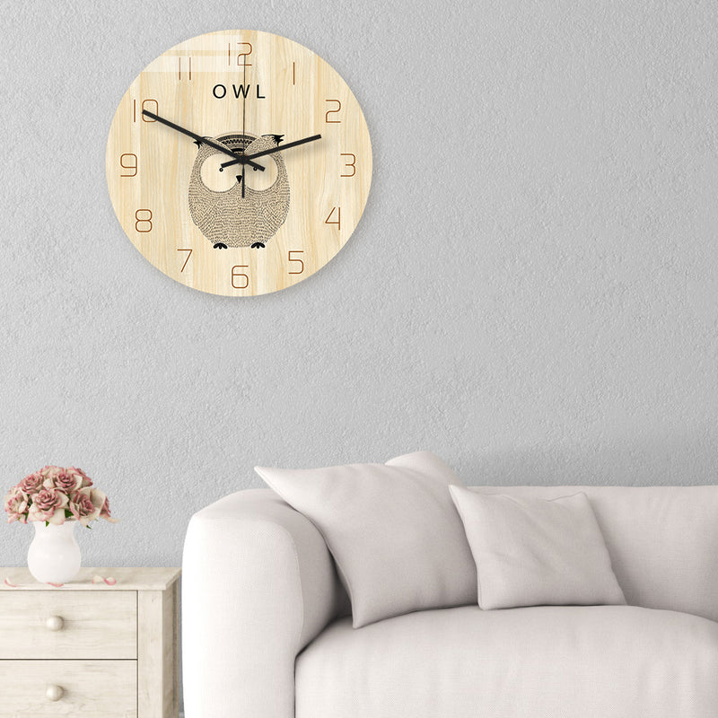 Loskii CC044 Creative Wall Clock Mute Wall Clock Cartoon Wall Clock For Home Office Decorations