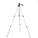 Silver 1.3m 3 Sections Adjustable Aluminum Alloy Tripod Phone Holder With Phone Clip For iPhone Samsung Huawei Xiaomi