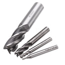 3/4 3/8 3/16 3/32 Inch Imperial Milling Cutter High Speed Steel CNC Cutter Spiral End Mill