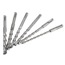6Pcs 6 to 16mm Electric Hammer Drill Bit Set 160mm Carbide Tip SDS Plus Shank Concrete Drill Bits