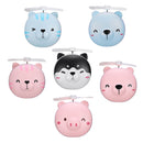 USB Rechargeable Mini Portable Fan with Makeup Mirror Led Light Pocket Handheld Fan