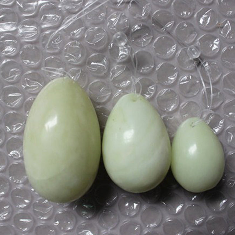 3Pcs Jade Stone Vaginal Balls Yonis Eggs For Exercises Pelvic Muscles Decorations Gift