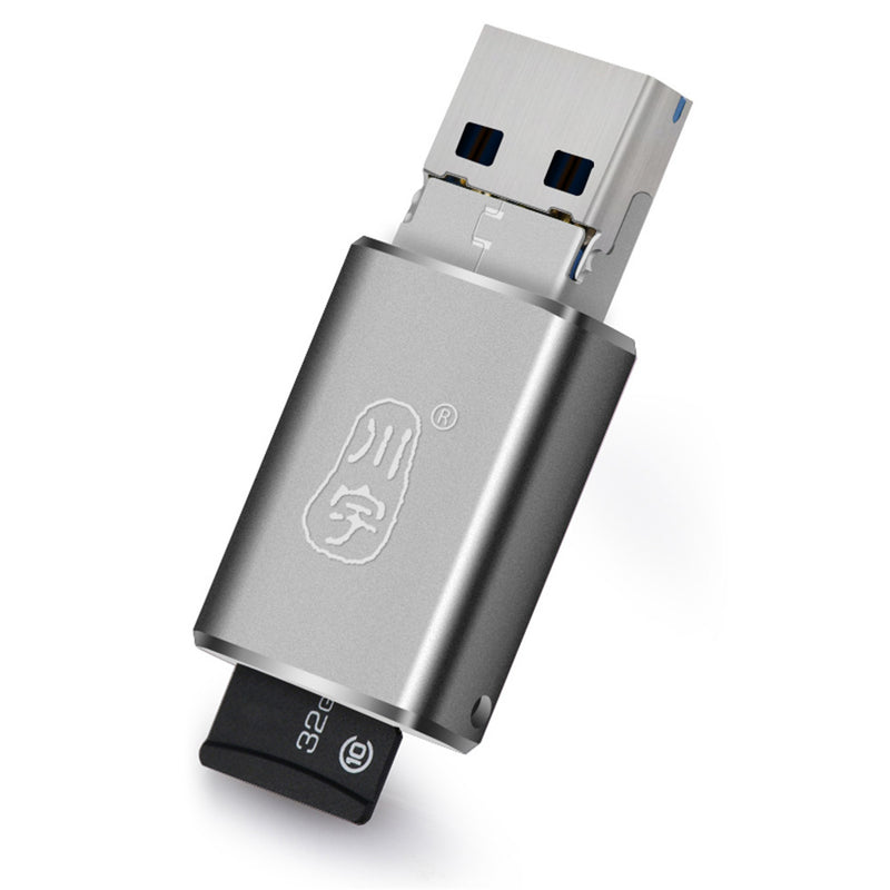 Kawau Metal Micro USB OTG USB 3.0 TF Flash Memory Card Reader for Samsung Xiaomi Huawei
