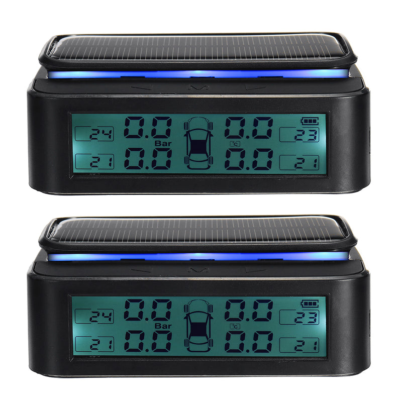 USB Charging Wireless Solar TPMS Car Tire Tyre Pressure Monitor System Internal/External Sensors