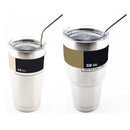 Stainless Steel Metal Drinking Straw Reusable Juice Pipe + Cleaner Brush + Box