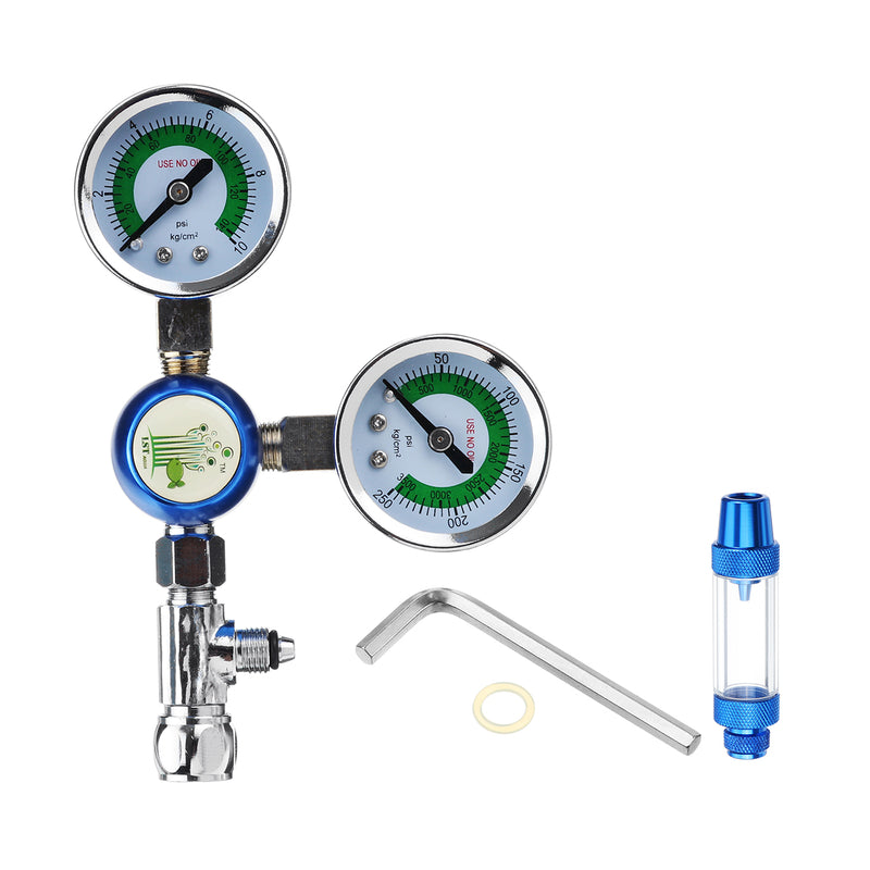 220V G5/8 Aquarium CO2 Regulator Check Valve Bubble Counter Magnetic Valve Regulators