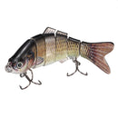 ZANLURE 10cm/17g Fishing Lure 6-Segement Pike Lure With Mouth Swimbait Fishing Bait