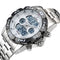 STRYVE S8011 Chronograph Alarm Calendar Stainless Steel Sport Dual Display Digital Watch