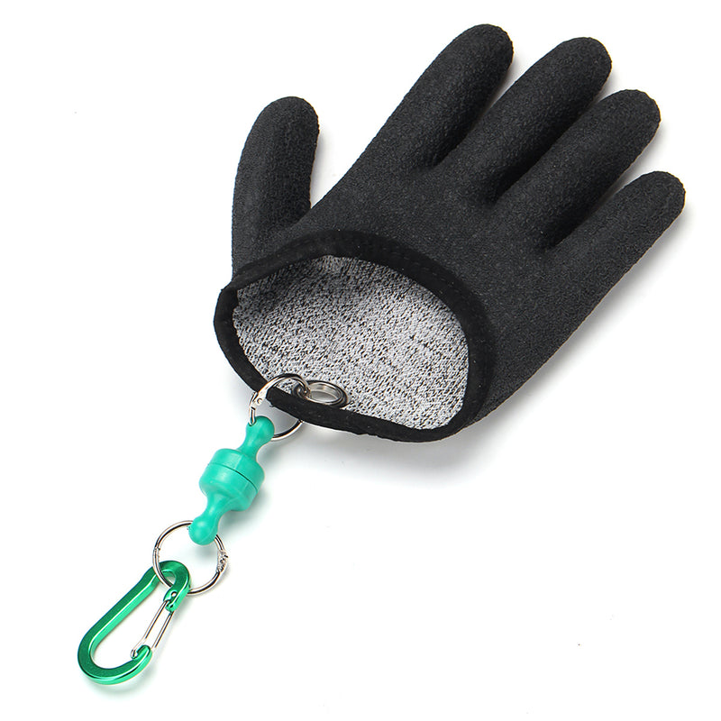 1 Pcs Fishing Glove Safety Magnet Release Keychain Fishing Right Hand Protection Gloves