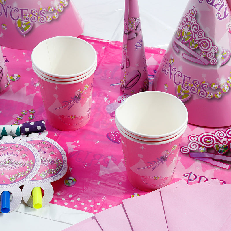 16Pcs Children's Birthday Party Supplies Kids Napkin Banner Tableware Decorations