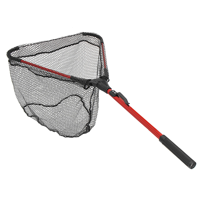 ZANLURE Aluminum Alloy 80cm Single Triangular Ultra-Light Folding Handle Fishing Landing Net