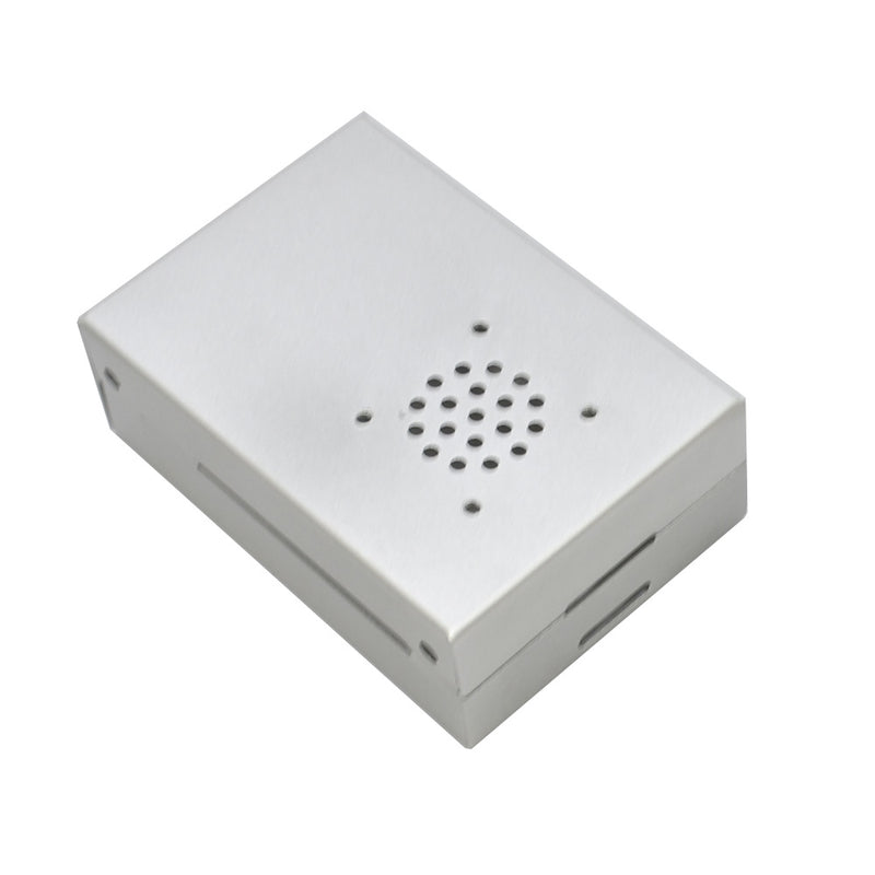Silver Aluminum Alloy Case Protective Shell Metal Enclosure + Black/Sliver Heatsink + Cooling Fan DIY Kit For Raspberry Pi 4