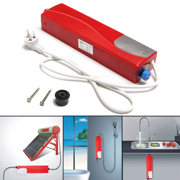 220V 3000W Tankless Water Heater Electric Shower Instant Hot Water Heating Kitchen Bathroom