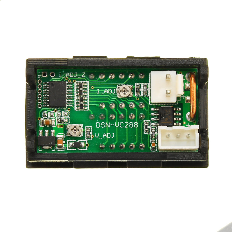 Geekcreit Mini Digital Voltmeter Ammeter DC 100V 10A Voltmeter Current Meter Tester Blue+Red Dual LED Display