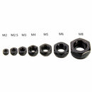 Suleve CS1 50pcs Carbon Steel Self Locking Hex Nut Nylon Insert Lock Nut M2/M2.5/M3/M4/M5/M6/M8/M10/M12