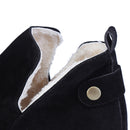 Winter Warm Women Chunky Cut Out Booties Slip On Ankle Boots Low Mid Heel Flat Shoes