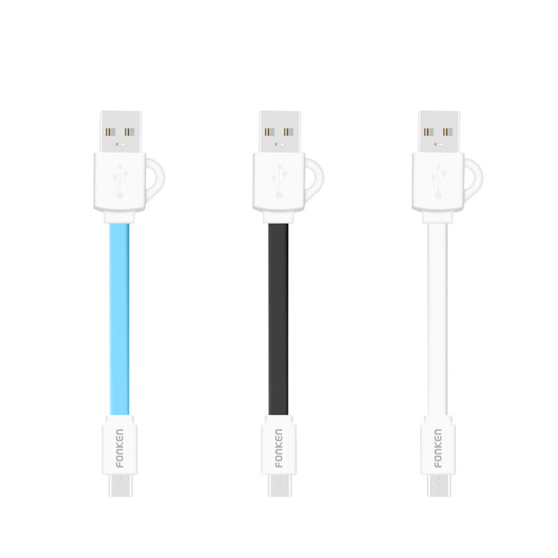 Fonken 2.4A Micro USB Small Portable key Chain Fast Charging Data Cable For Xiaomi Redmi 7A Redmi 6Pro Huawei VIVO