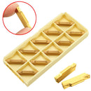 Drillpro 10pcs MGMN300-M Carbide Inserts 3mm Width for MGEHR/MGIVR Grooving Cut Off Tool Turning Tool