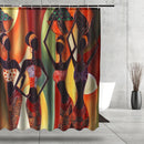 Waterproof Custom Distinctive Cartoon African Woman Bathroom Shower Curtains Home Decor 60''x72''