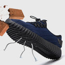 TENGOO Men's Steel Toe Safety Shoes Work Sneakers Slip Resistant Breathable Hiking Climbing Running Work Shoes