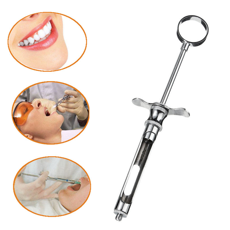 1.8ML Cartouche dentaire Aspirant Seringue Dentiste Instrument chirurgicaux inox Dental Tools