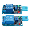 HR202 Blue Sensor DC 5V/12V 1 Channal Humidity Sensitive Switch Relay Module Humidity Controller Humidity Sensor Module