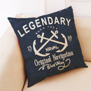 Concise Style Printed Cotton Pillow Case Square Decoration  Cushion Cover