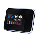 Loskii DC-003 Digital Wireless Hygrometer Therometer LED Projection Weather Station Alarm Clock