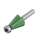 Drillpro 3pcs 8mm Shank 15/22.5/30 Degree Router Bit Chamfer Bevel Edging Woodworking Cutter