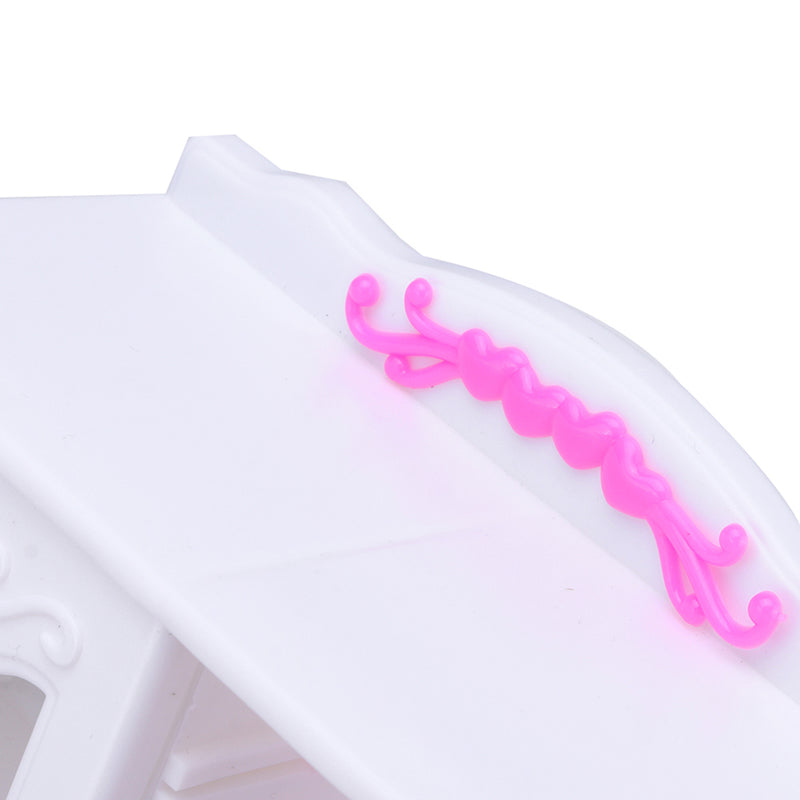 Kids Chlid Miniature Wardrobe DIY Doll House Bedroom Furniture Clothes Hangers Storage Toys