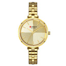 CURREN 9043 Simple Style Ladies Wrist Watch Stainless Steel Band Quartz Watches