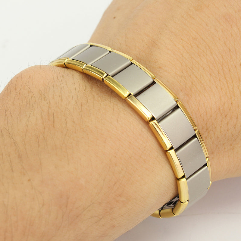 Stainless Steel Energy Health Healing Men Bracelet Jewelry