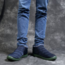 Men's Winter Snow Boots High-Top Shoes Keep Warm Thick Fluff Waterproof Outdoor Fabric Fur-lined Shoes