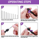 Drillpro 36 Pieces Hand Drill Set Include Pin Vise Hand Drill Mini Drills and 0.5-3.0mm Twist Drills and 0.3-1.2mm PCB Drill for Craft Carving DIY