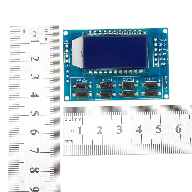 5pcs 3 Channel PWM Pulse Frequency Duty Ratio Adjustable Controller Module Square Wave Rectangular Signal Generator
