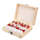 12Pcs 1/4 Inch Shank Router Bit Tungsten Carbide Rotary Tool Set Woodworking Tool Kit