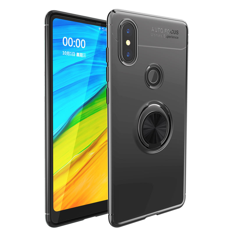 Bakeey 360 Adjustable Metal Ring Kickstand Magnetic PC Protective Case for Xiaomi Redmi Note 6 Pro