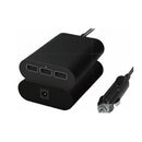 Car Charger 3 Port Vehicle Adapterfor iPhone iPad Mobile Samsung Xiaomi Mp4 GPS 2.4A 36W Intelligen