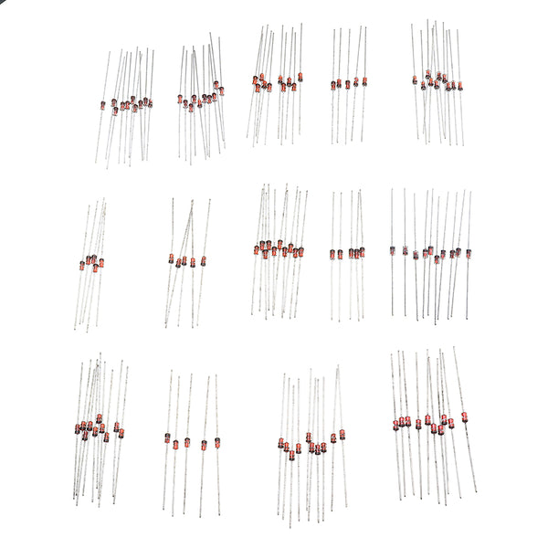 700Pcs 1W 1 Watt Voltage Stabilizing Diode Package 3.3V-30V 14 Common Voltages