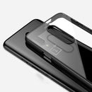IPAKY Armor Transparent Shockproof PC+Soft TPU Edge Shell Protective Case for Oneplus 7