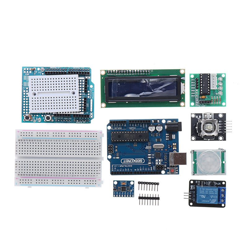 Geekcreit UNO Project The Most Complete Starter Kits For  UNO R3 Mega2560 Nano With Power Supply Stepper Motor Plastic Box