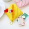 Creative Zip Wallet Card Storage Bag Cute Rabbit Flog Duck Organizer Hang Bag