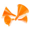 4pcs Sizes Orange Funnel Motorcycle Fuel Petrol Water Oil Tools Lab Home Kitchen 52/74/96/117mm