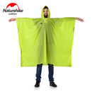 Naturehike NH17D002-M 3 in 1 Portable Hiking Poncho Raincoat Backpack Cover Camping Mat Sunshade