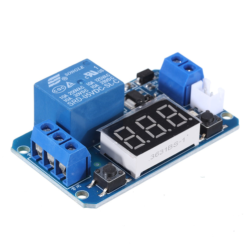5V Trigger Time Delay Relay Module with LED Digital Display  0-999s 0-999min 0-999H Work-delay/Delay-work