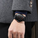 JENISES XD656 Waterproof Calendar Quartz Watches Milan Stainless Steel Strap Men Wrist Watch