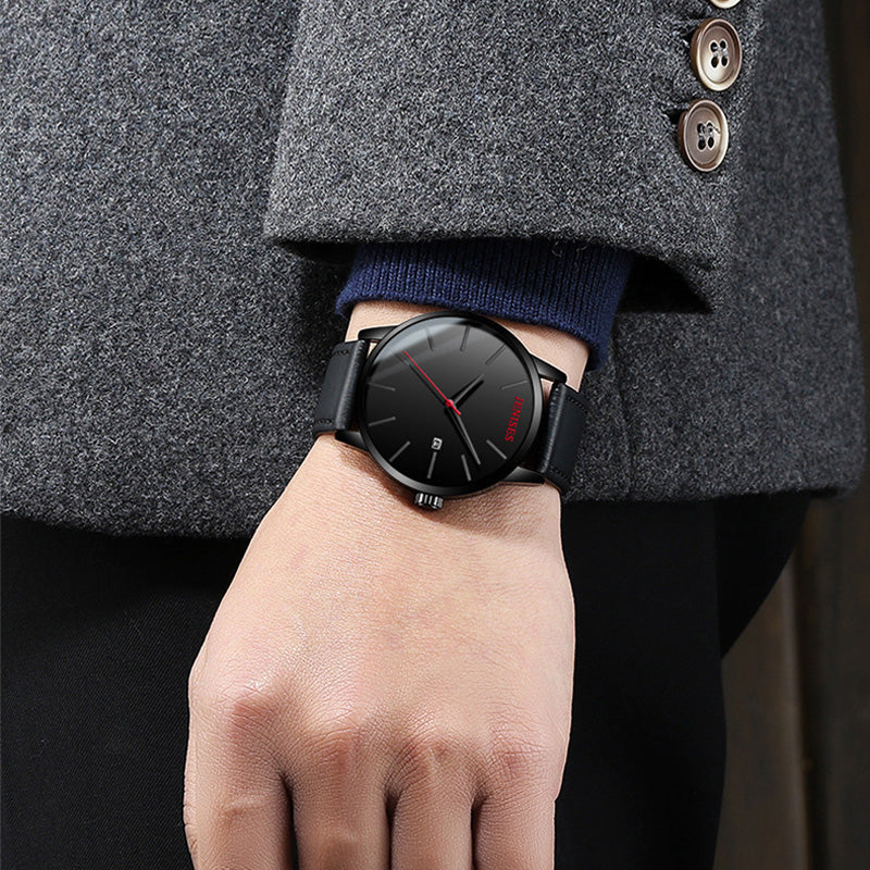 JENISES XD656 Waterproof Calendar Quartz Watches Milan Stainless Steel Strap Men Wrist Watch