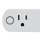 MoesHouse 16A Mini WiFi Smart Socket US Standard Dual Outlet Wall Switch Plug Independent Control with Power Monitoring Work with Amazon Alexa and Google Home