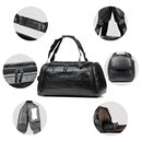 Unisex Leather Shoulder Bag Men Travel Business Bag Laptop Backpack Casual Handbag
