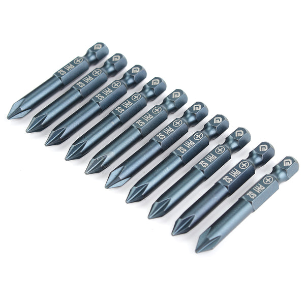 PENGGONG 10pcs 50/100/150/200mm Batch head Suit Cross Batch Head Screwdriver Bits